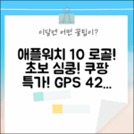 💖 애플워치 10 GPS 42mm 로즈 골드! 초보도 심쿵!