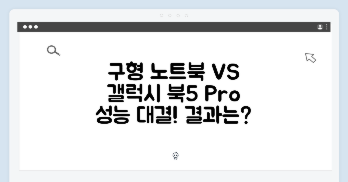 구형 노트북 vs 갤럭시 북5 프로