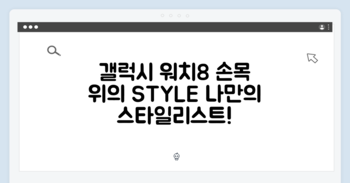 삼성 갤럭시 워치8: 당신의 손목 위 스타일리스트