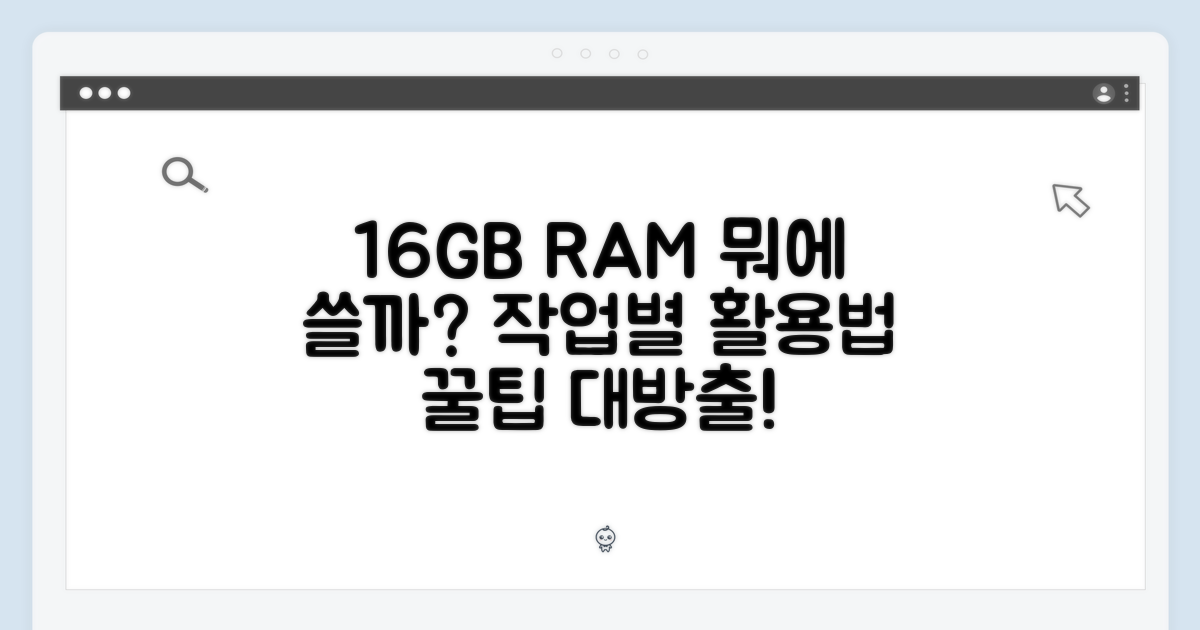 16GB 램, 어떤 작업에 적합할까?
