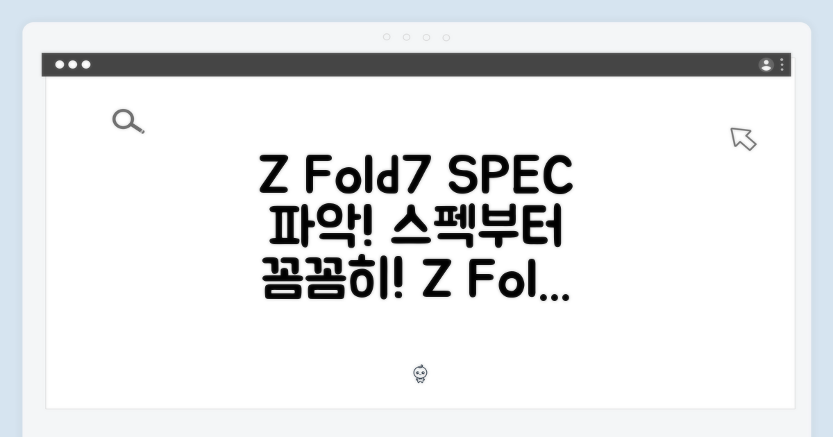 Z Fold7, 스펙부터 파악!