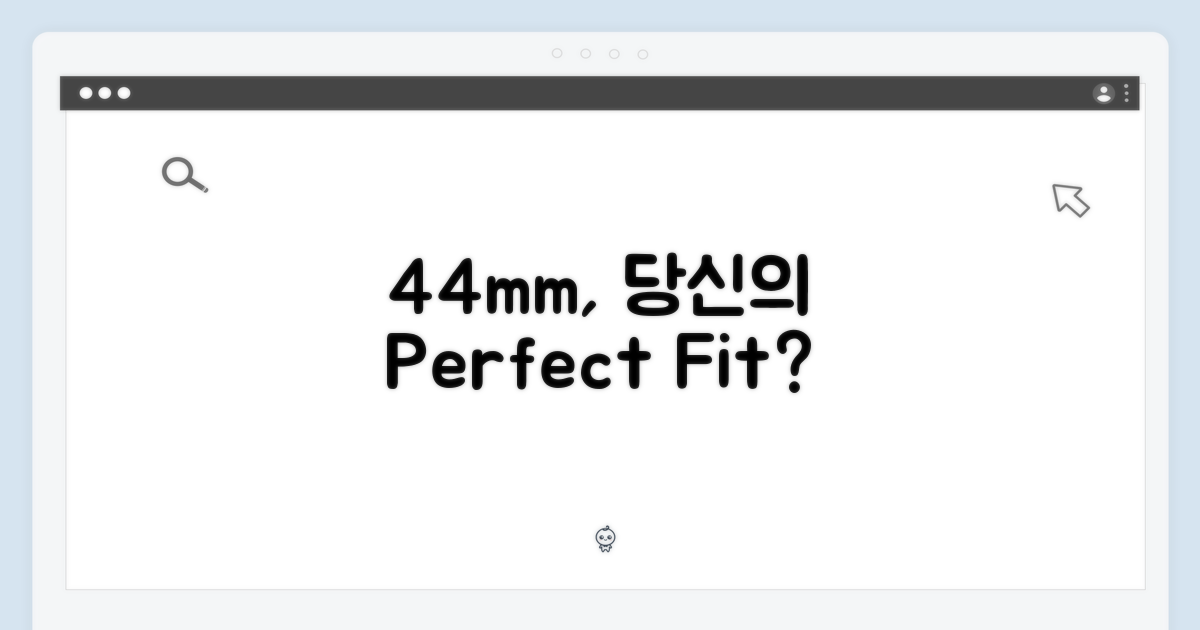 44mm, 최적의 선택은?