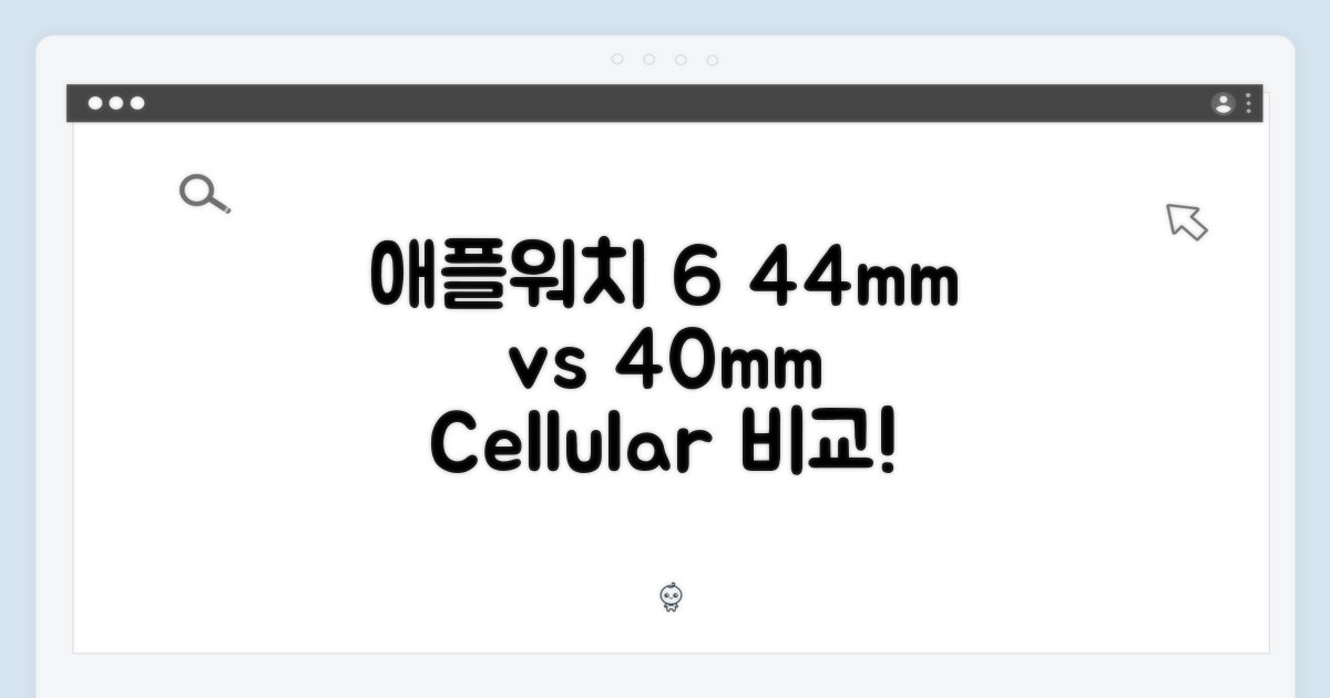 애플워치 6 셀룰러 44mm vs 40mm: 2가지 핵심 비교