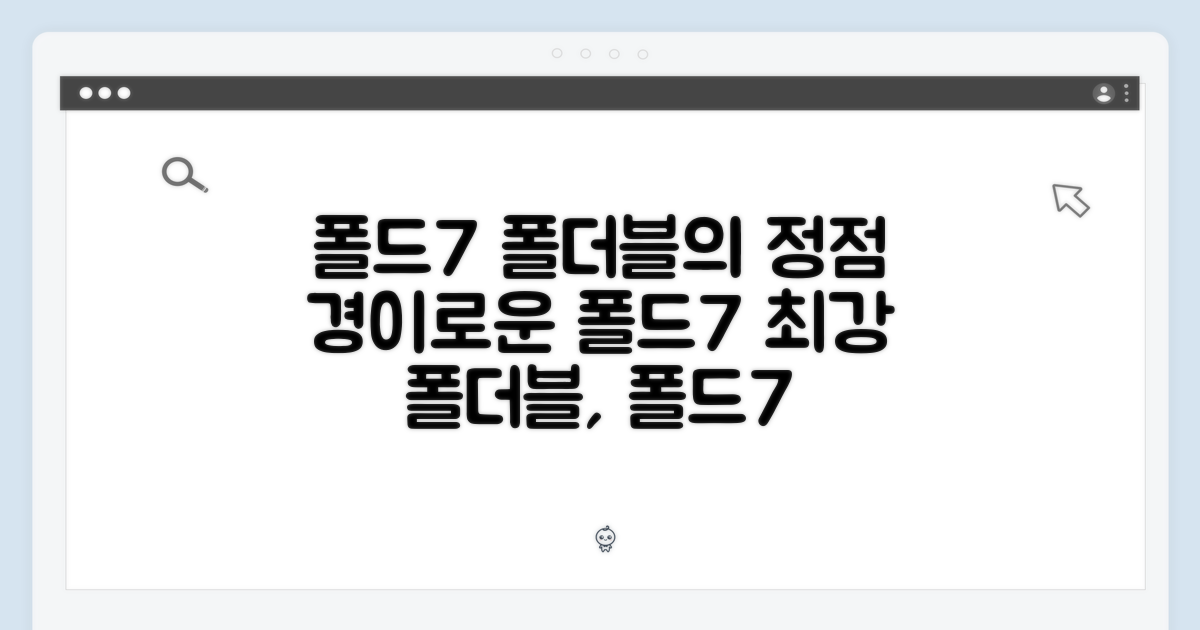 폴더블의 정점, 폴드7을 탐험하세요.