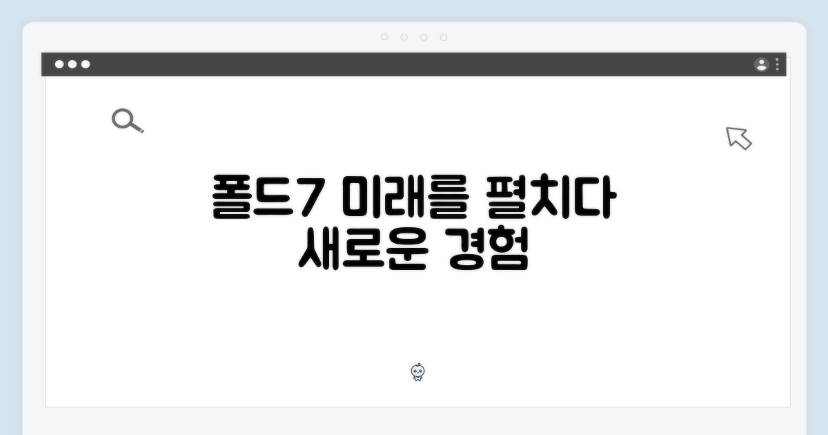 당신의 미래, 폴드7으로 펼쳐보세요.