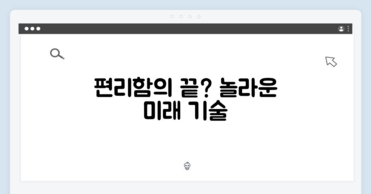 편리함, 어디까지 왔나?