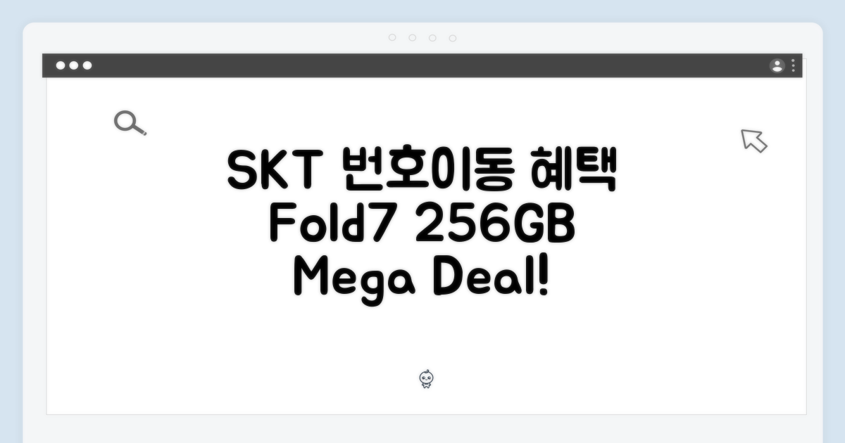 SKT 번호이동, Fold7 256GB 혜택