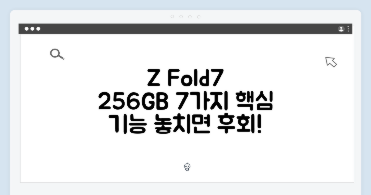 Z Fold7 256GB, 7가지 주요 기능