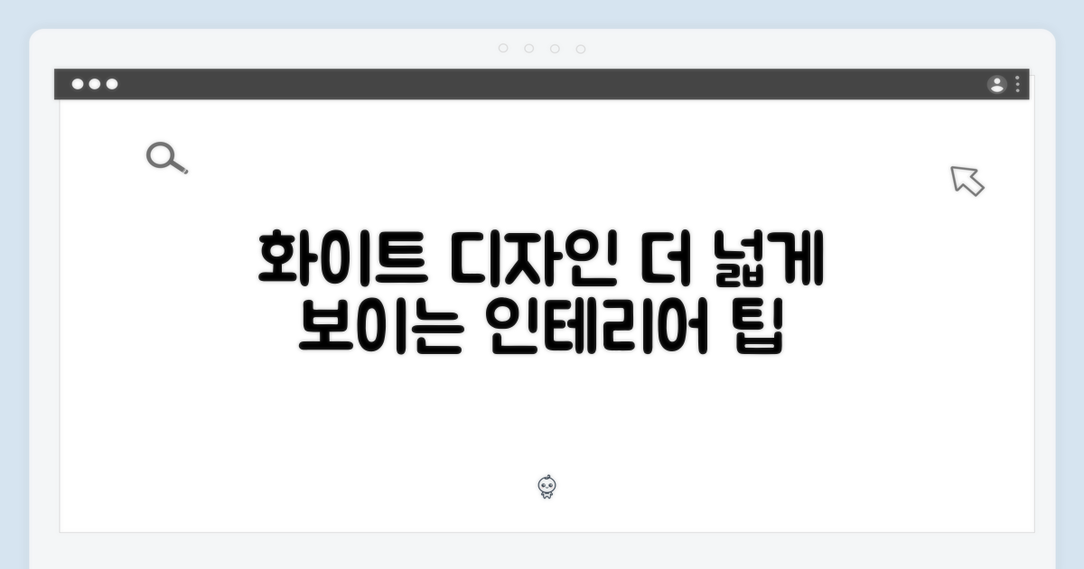 화이트 디자인, 더 넓게!