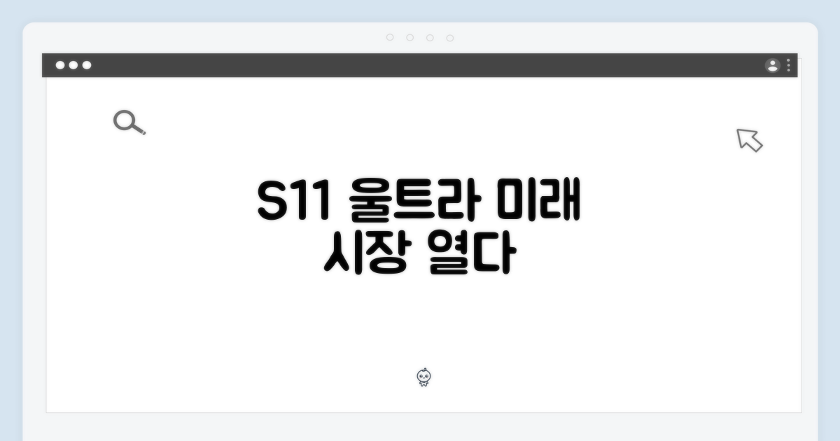 S11 울트라, 미래 시장을 열다