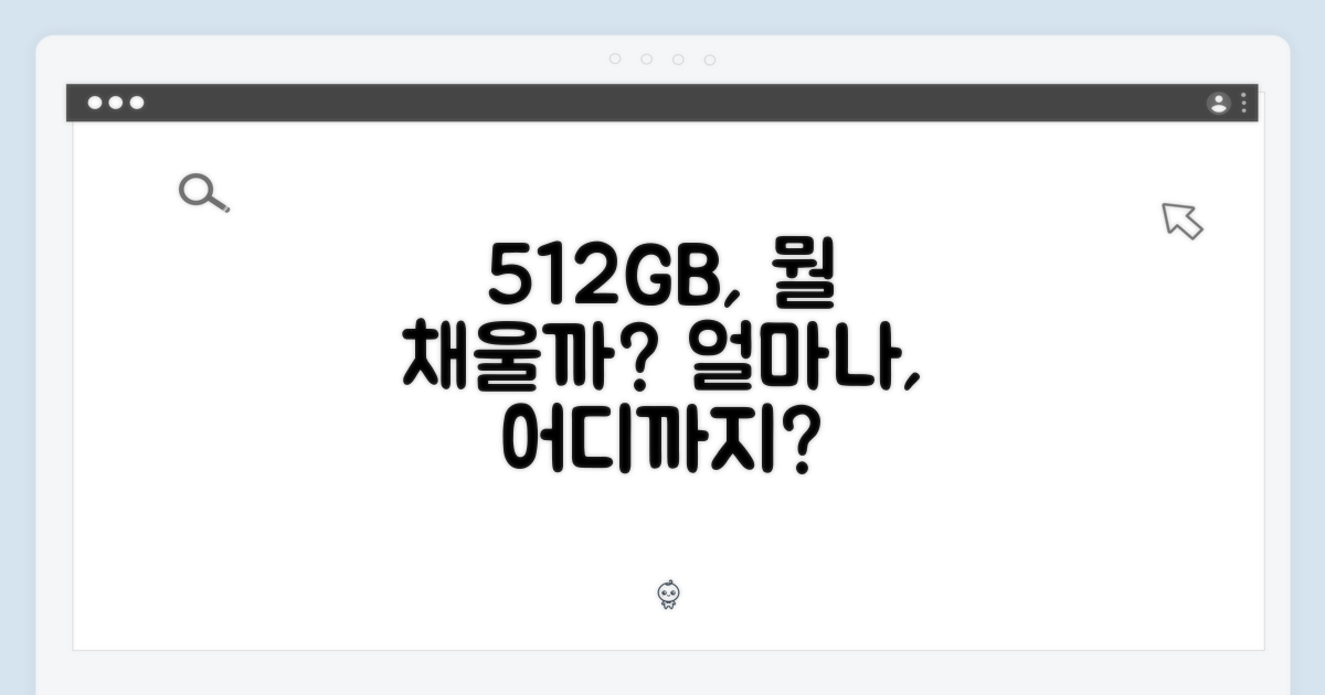 512GB, 얼마나 담을 수 있을까?