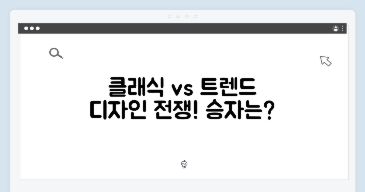 클래식 vs 트렌드 디자인