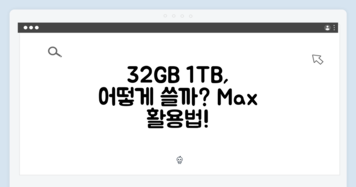 32GB/1TB 활용법