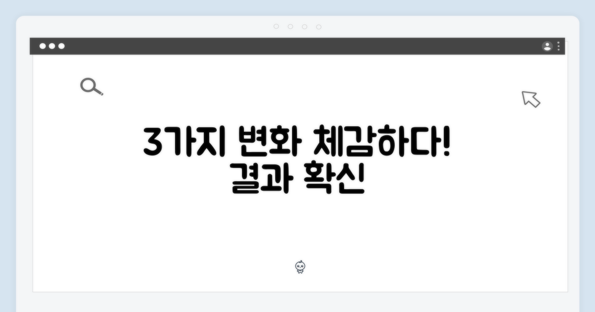 3개 구성, 변화를 체감하다