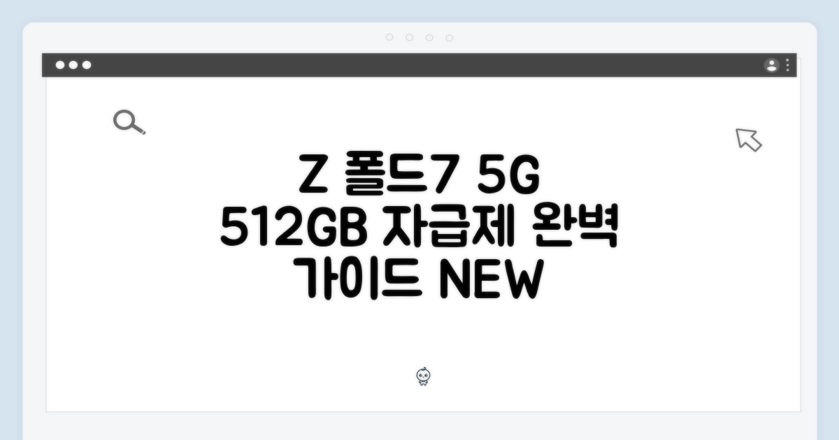 갤럭시 Z 폴드7 5G 512GB 자급제, 완벽 가이드