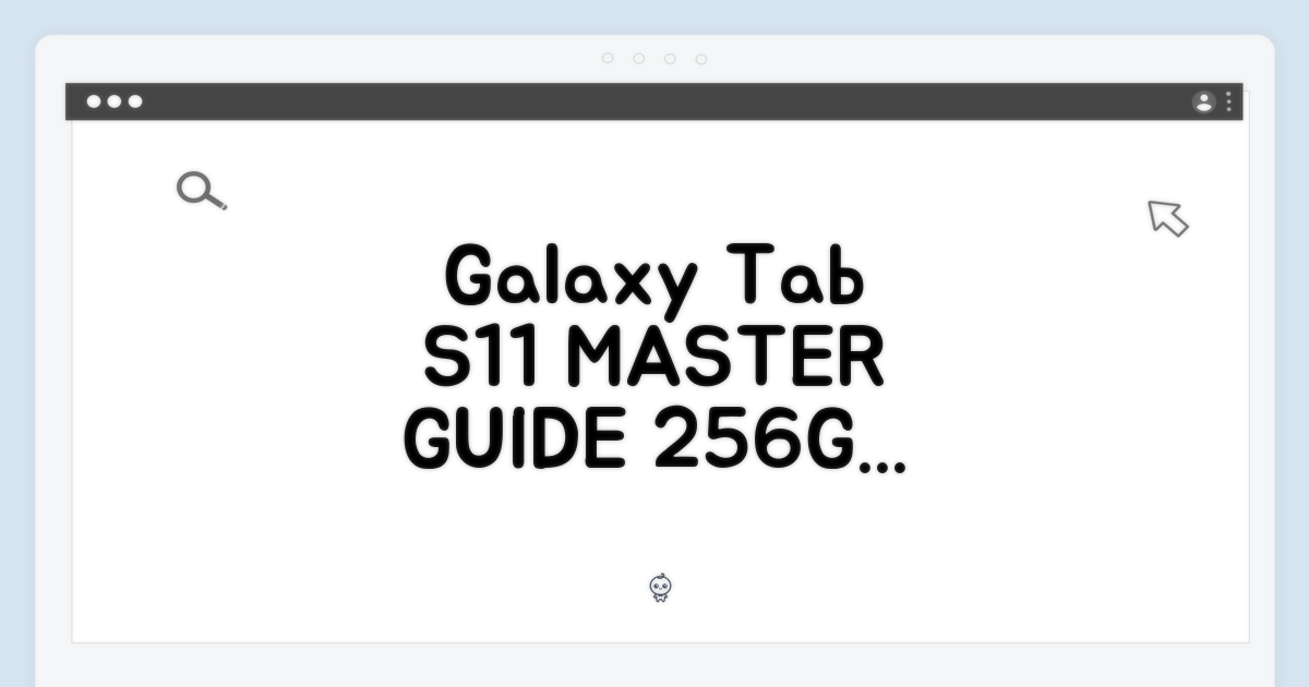갤럭시탭 S11 WIFI 256GB 그레이 마스터하기