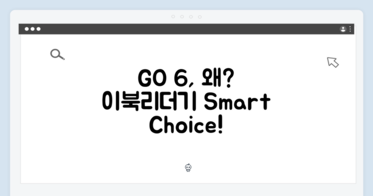 이북리더기, 왜 GO 6일까?