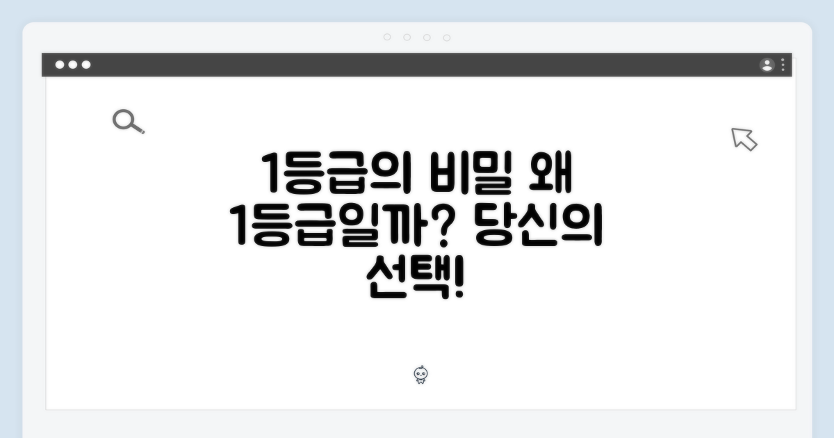 1등급, 왜 좋을까요?