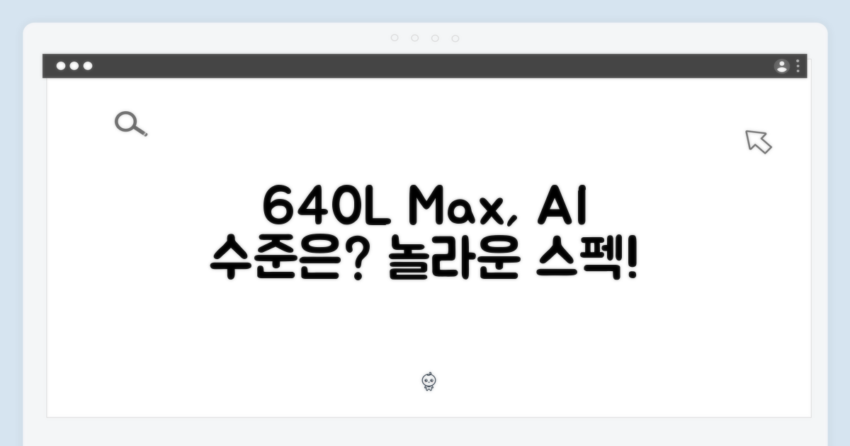 640L Max, 얼마나 똑똑할까?