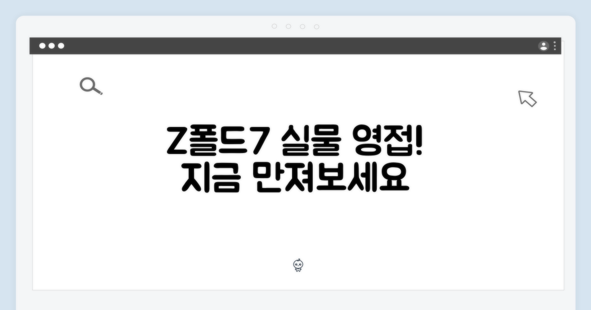 새상품 Z폴드7, 만져보세요!