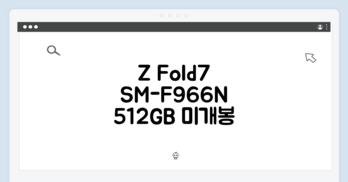 갤럭시 Z폴드7 SM-F966N 512GB, 놀라운 미개봉 신상!