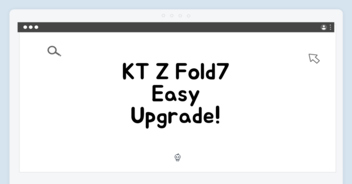 KT Z Fold7 256GB, 누구나 쉬운 기기변경!