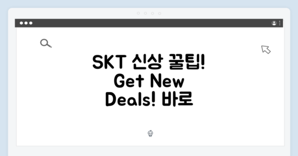 새 제품, SKT에서 만나려면?