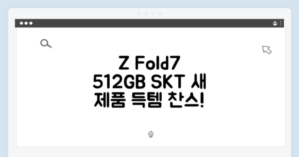 갤럭시 Z폴드7 512GB SKT 새제품 1가지 혜택