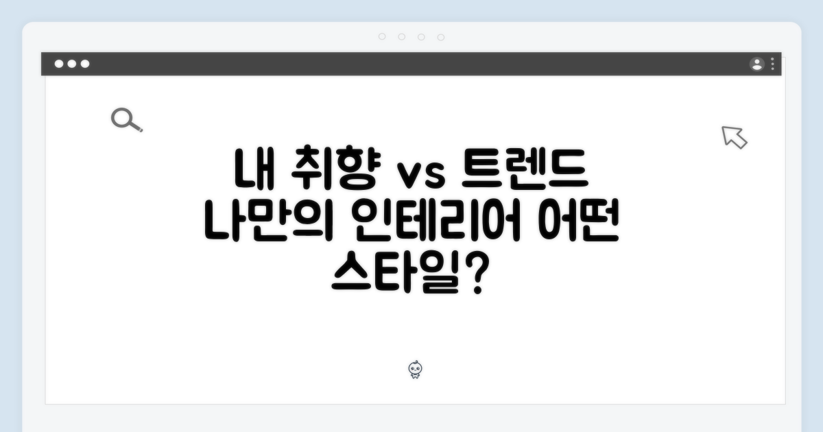 개인 취향 vs 인테리어 트렌드