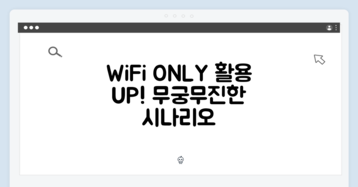 WiFi 전용: 사용 시나리오 확장