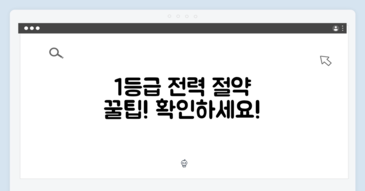 1등급 전력 사용량 확인하세요