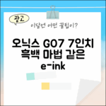 놀라운 오닉스 북스 GO7, 7인치 흑백의 마법