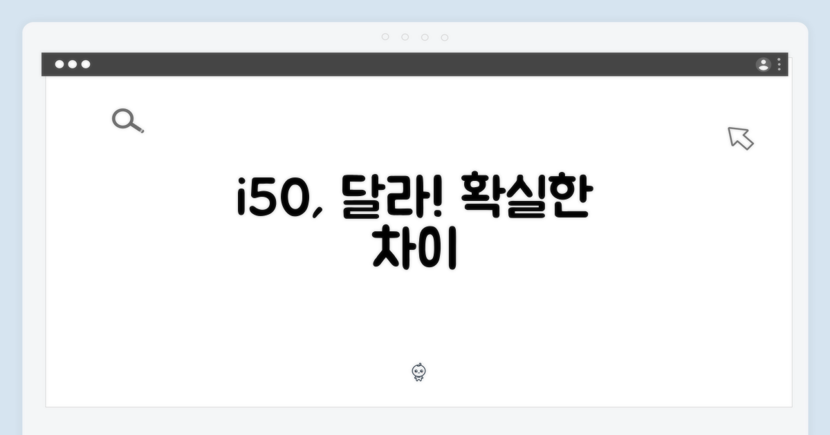 타 브랜드와 비교, i50의 차별점은?