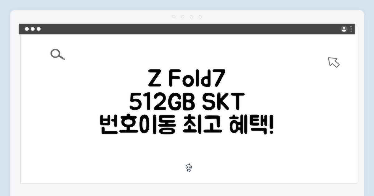 SKT 번호이동, Z Fold7 512GB 신청하세요!