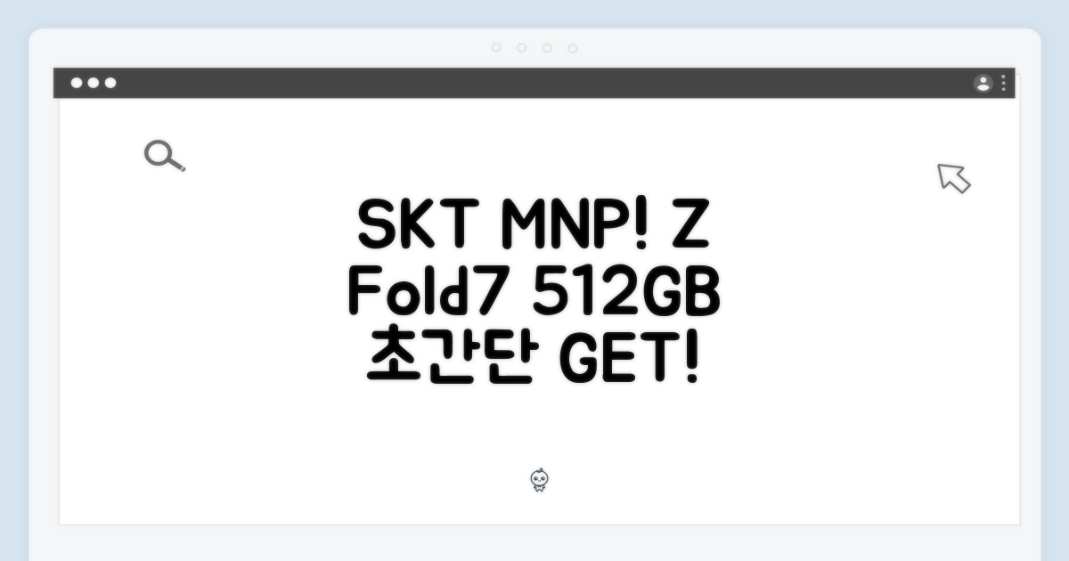 SKT 번호이동, Z Fold7 512GB 초간단!
