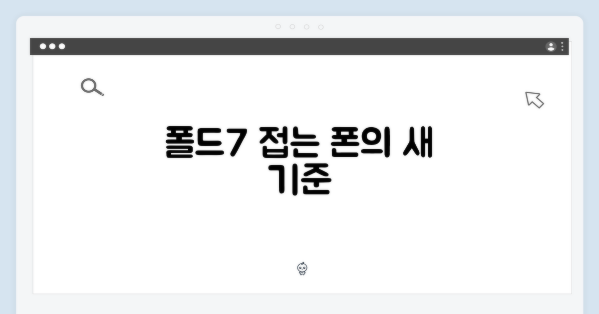 폴드7, 폴더블 시장의 새 기준