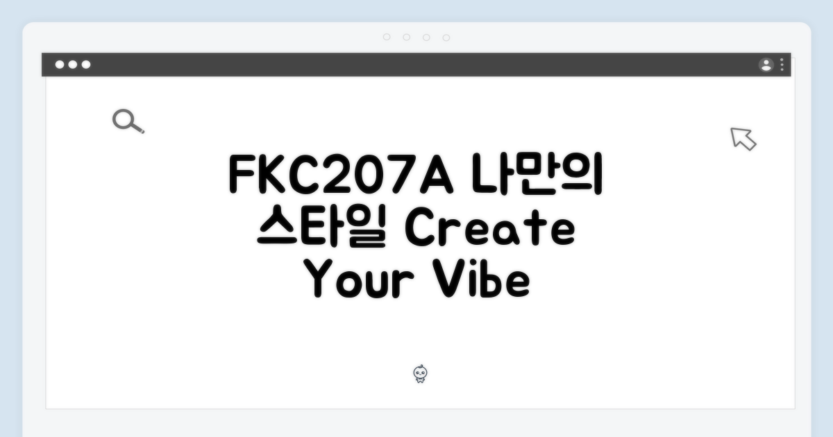 FKC207A: 나만의 스타일 연출법
