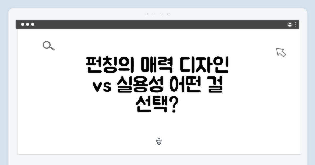 펀칭 디테일, 실용성 vs 디자인