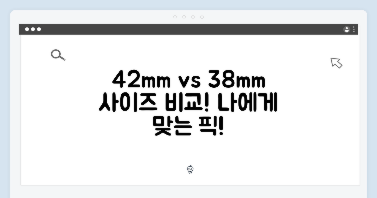 42mm vs 38mm 크기