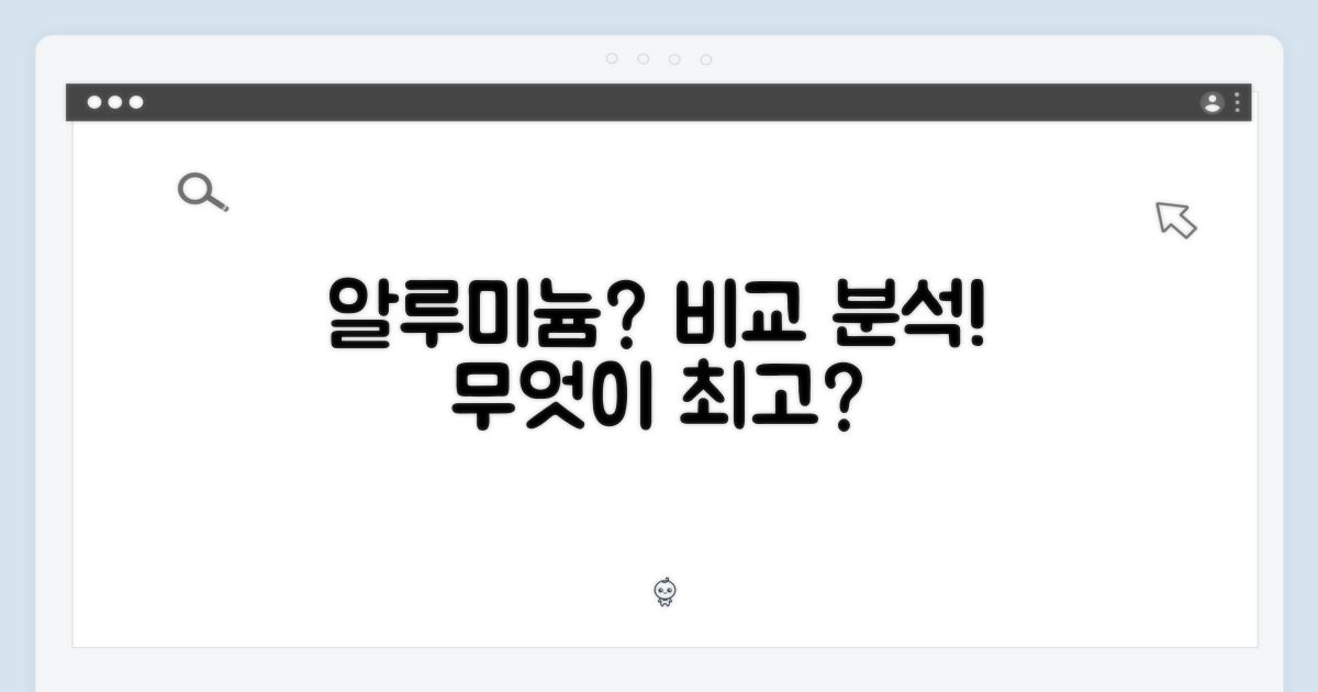 알루미늄 vs 다른 소재