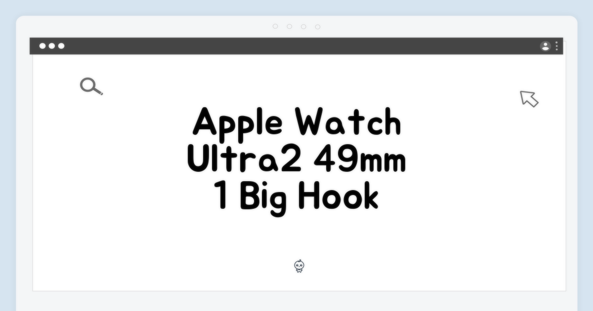 Apple Watch Ultra2 49mm: 1가지 매력 분석