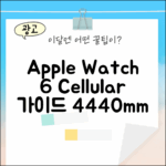 애플워치 6 셀룰러 44mm/40mm 완벽 가이드