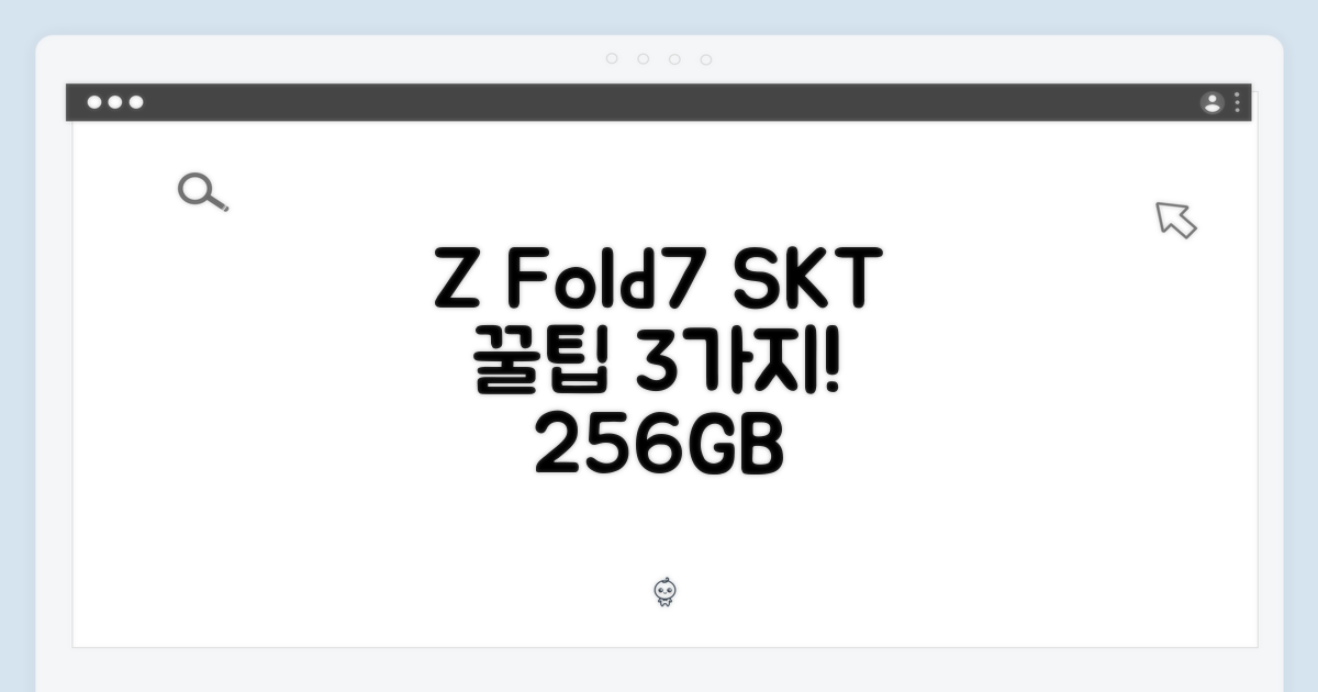 SKT 갤럭시Z폴드7 256GB 변경, 3가지 꿀팁 대공개!