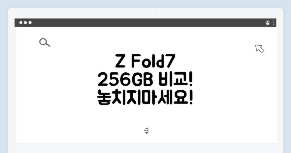 Z폴드7 256GB 비교하세요!