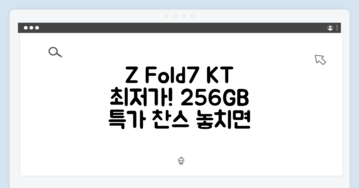 KT 번호이동 갤럭시Z폴드7, 256GB 최저가는?