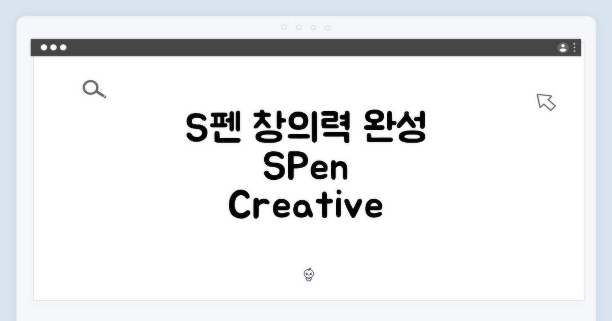 S펜, 창의력의 완성