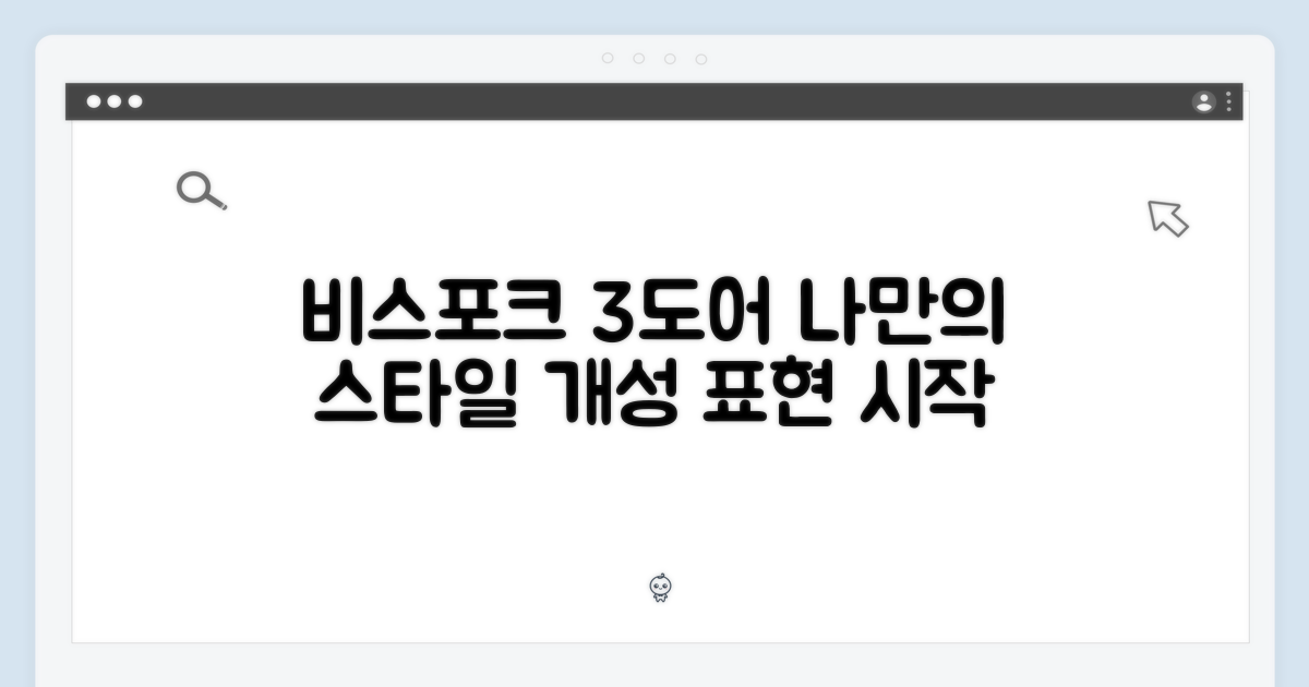 비스포크 3도어, 개성 표현의 시작