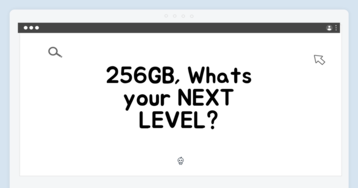 256GB, 어떤 경험을 줄까?