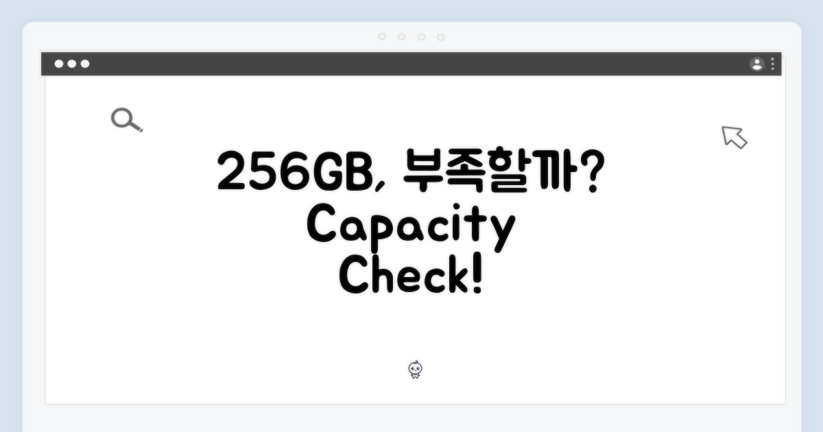 256GB, 충분할까? 용량 분석