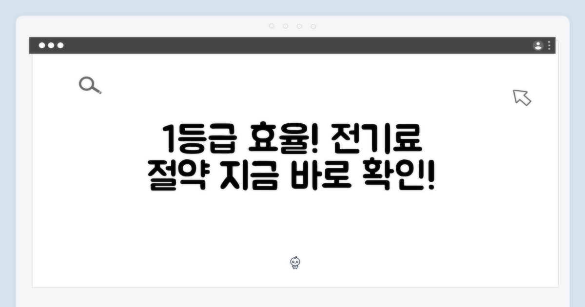 1등급 에너지 효율 자랑